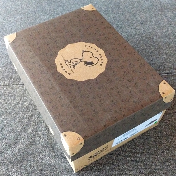 NWT Young Soles X PEANUTS ROSIE GIRLS' T-BAR SHOE SNOOPY PRINT CHESTNUT - Picture 15 of 16